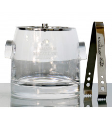 Macallan Heavy-Weight Glass Ice Bucket, Lid & Tongs