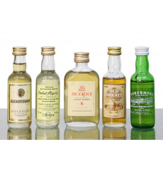 Assorted Miniatures x 5 - Inc Scapa 8 Years Old