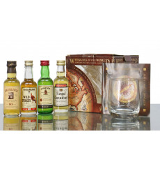 Whiskies Of The World - Miniatures & Tasting Glass (4x5cl)