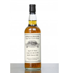 Springbank 25 Years Old 1994 - Private Cask No.30
