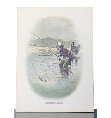 Johnnie Walker Sporting Print - Fishing 1820 - Tom Browne