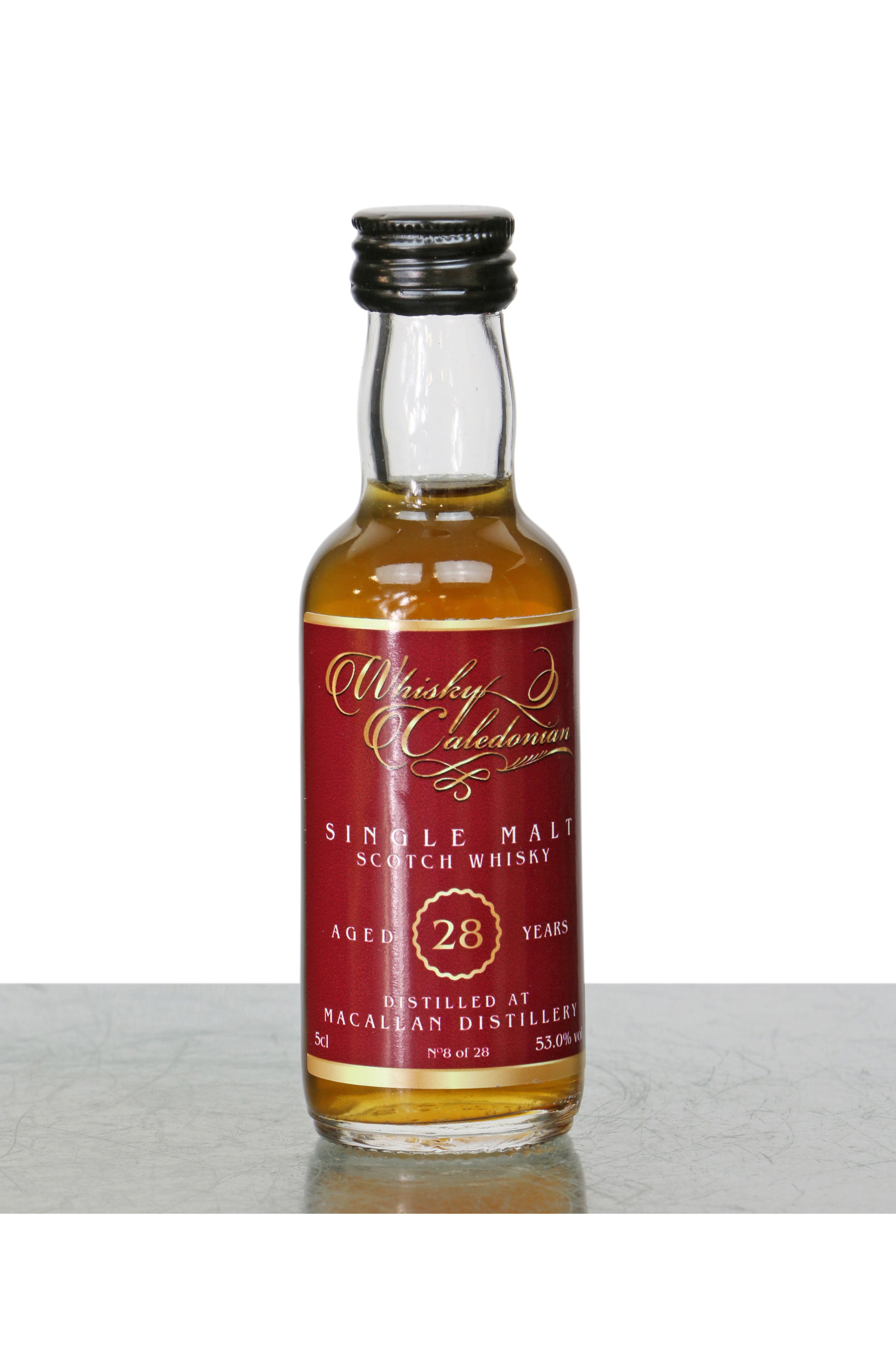 Macallan 28 Years Old - Whisky Caledonian Miniature 5cl - Just Whisky ...