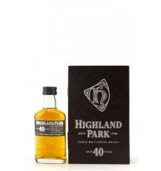 Highland Park 40 Years Old - Miniature