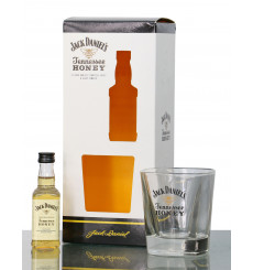 Jack Daniel's Honey Miniature Gift Set Incl Glass