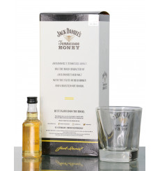 Jack Daniel's Honey Miniature Gift Set Incl Glass