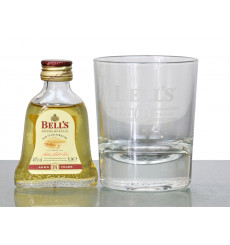 BELL'S 8 YEARS OLD EXTRA SPECIAL MINIATURE With Branded glass.