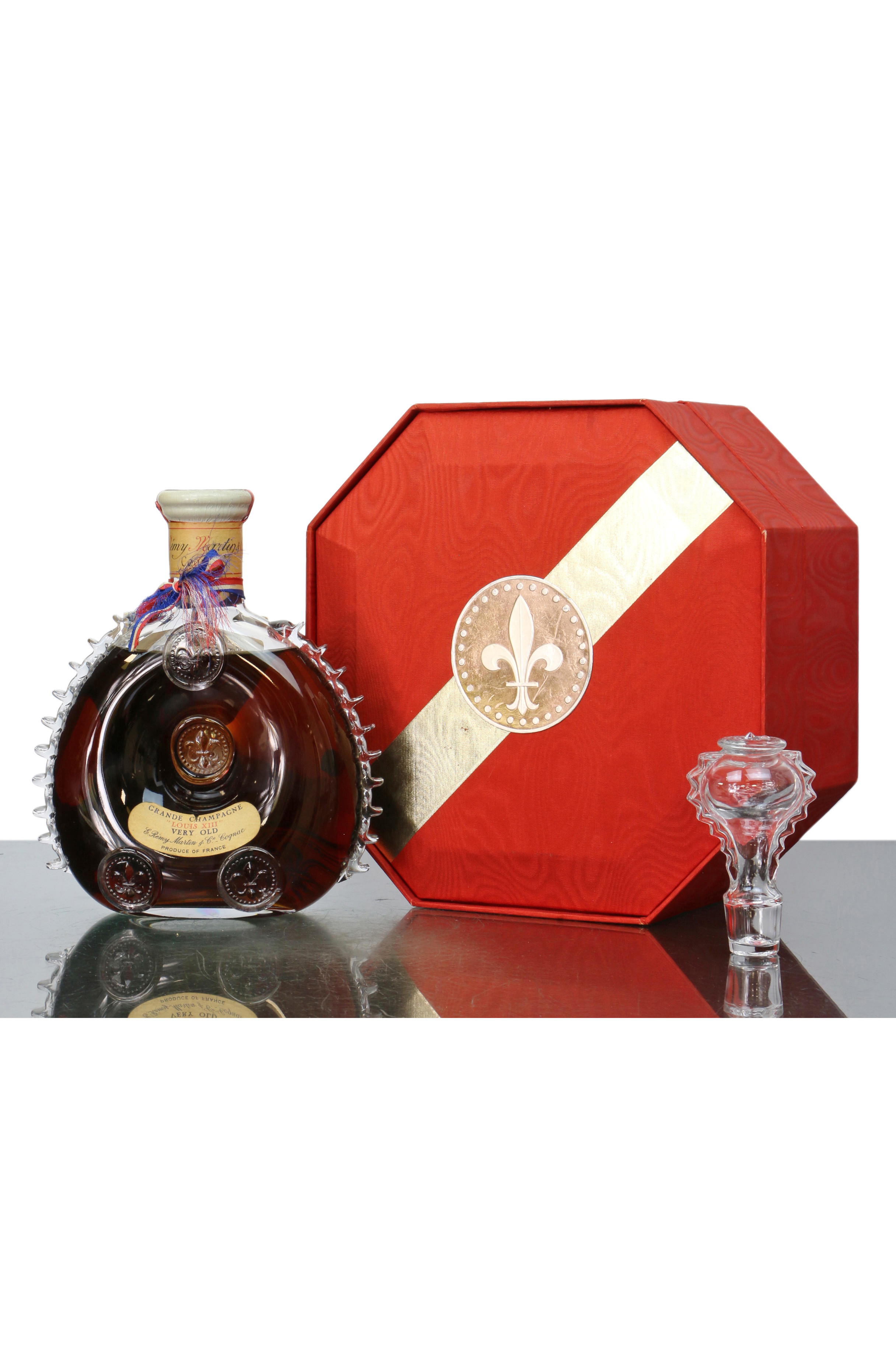REMY MARTIN LOUIS XIII COGNAC BACCARAT CRYSTAL DECANTER BOTTLE EMPTY with  BOX