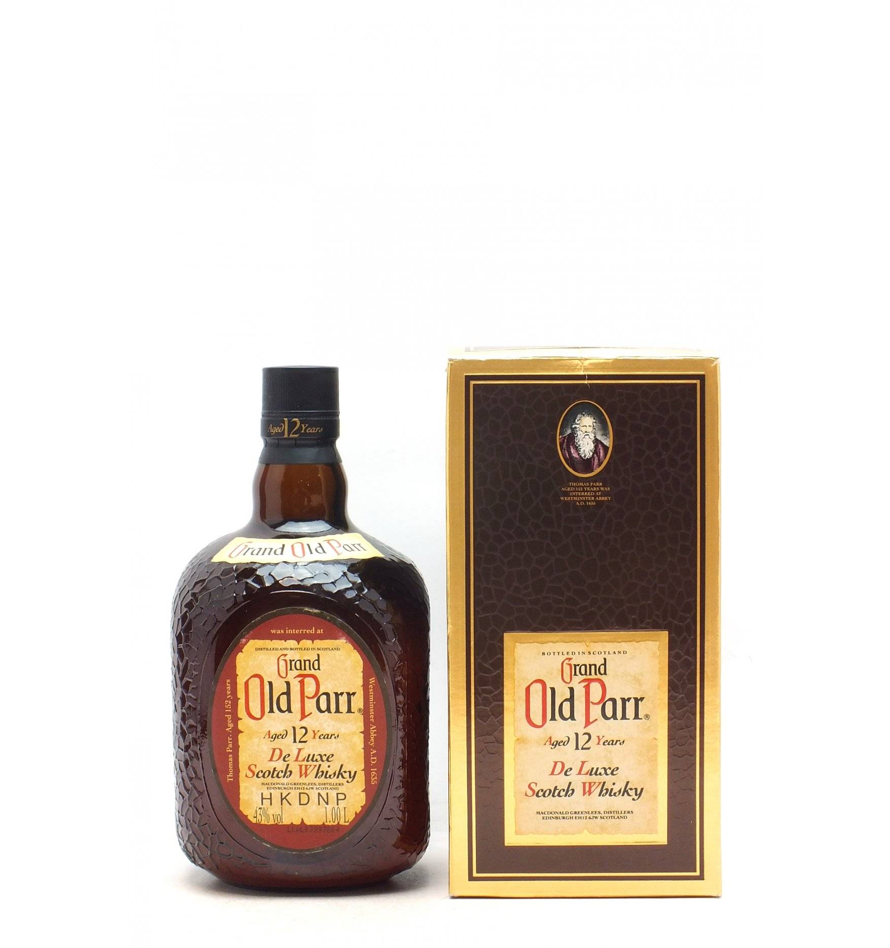 Grand Old Parr 12 Years Old - De Luxe (1 Litre HKDNP) - Just