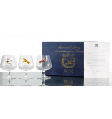 Martell 2002 Grand National Gift Collection - Horse And Jockey Commemorative Glasses