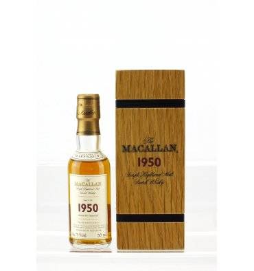 Macallan 52 Years Old 1950 Fine Rare Miniature Just Whisky Auctions