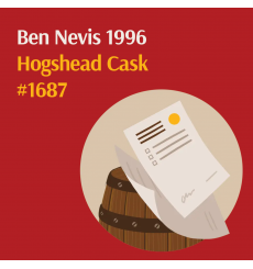 Ben Nevis 1996 Hogshead Cask No.1687 - Held In Bond At Ben Nevis Distillery