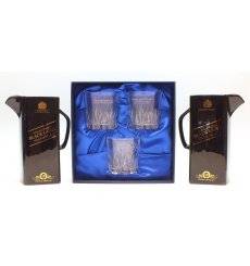 Johnnie Walker Water Jugs & Mixed Crystal Glasses