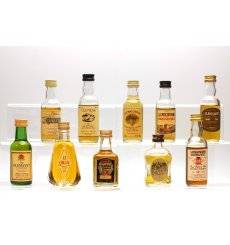 Assorted Miniatures x10 - Incl Glenlivet 12 'Unblended'