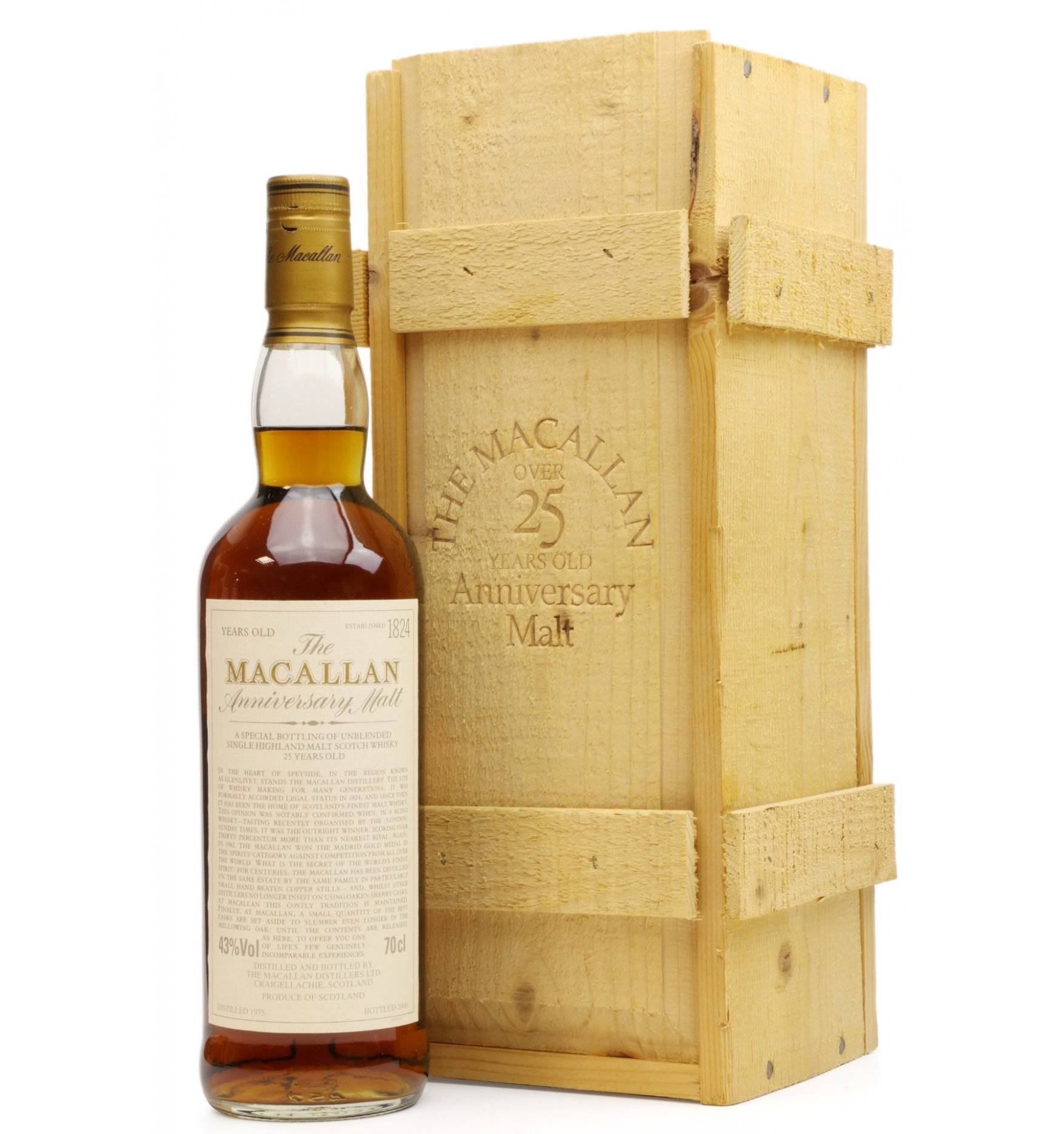Macallan Over 25 Years Old 1975 Anniversary Malt Just Whisky Auctions