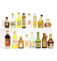 Assorted Miniatures X 16 (Non Whisky)
