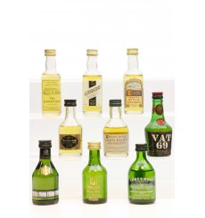 Assorted Miniatures X9 Incl Glen Elgin - White Horse Distillers