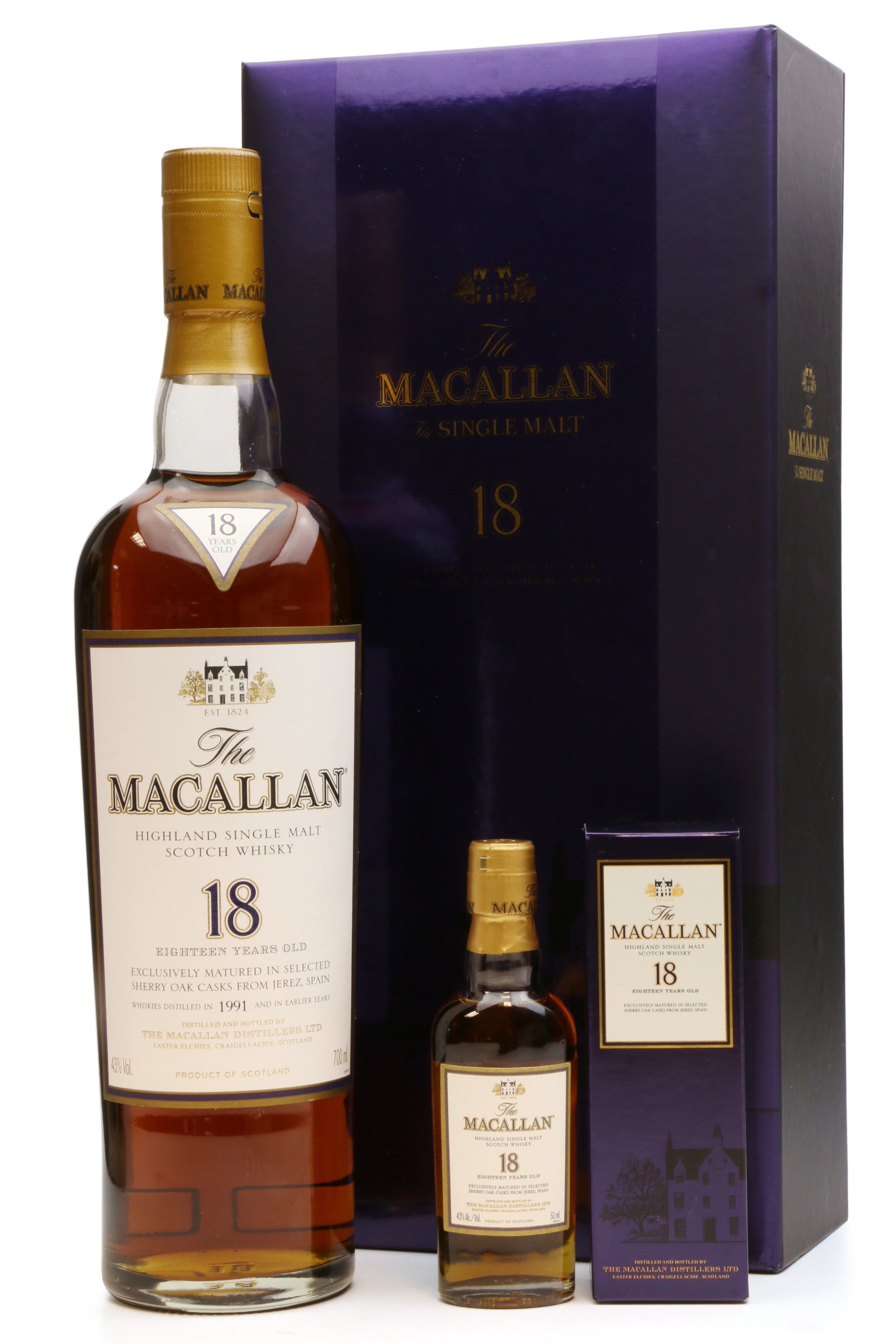 Macallan 18 Years Old 1991 Miniature Gift Box Set Just Whisky Auctions