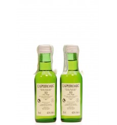 Laphroaig 10 Years Old - French Import Miniatures x2