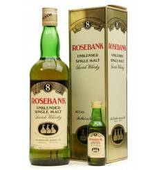 Rosebank 8 Years Old "Unblended" - The Distillers Agency Ltd + Miniature
