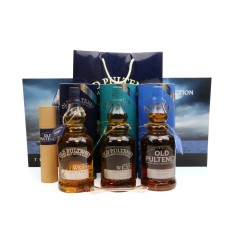 Old Pulteney Lighthouse Collection (3x1Litre), Glass Pipette & Martime Picture