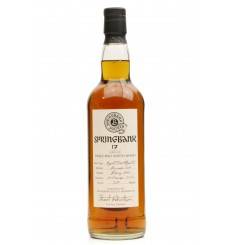Springank 17 Years Old 1990 - Selected for Springbank Society Members