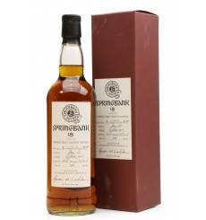Springbank 18 Years Old 1997 - Selected for Springbank Society Members