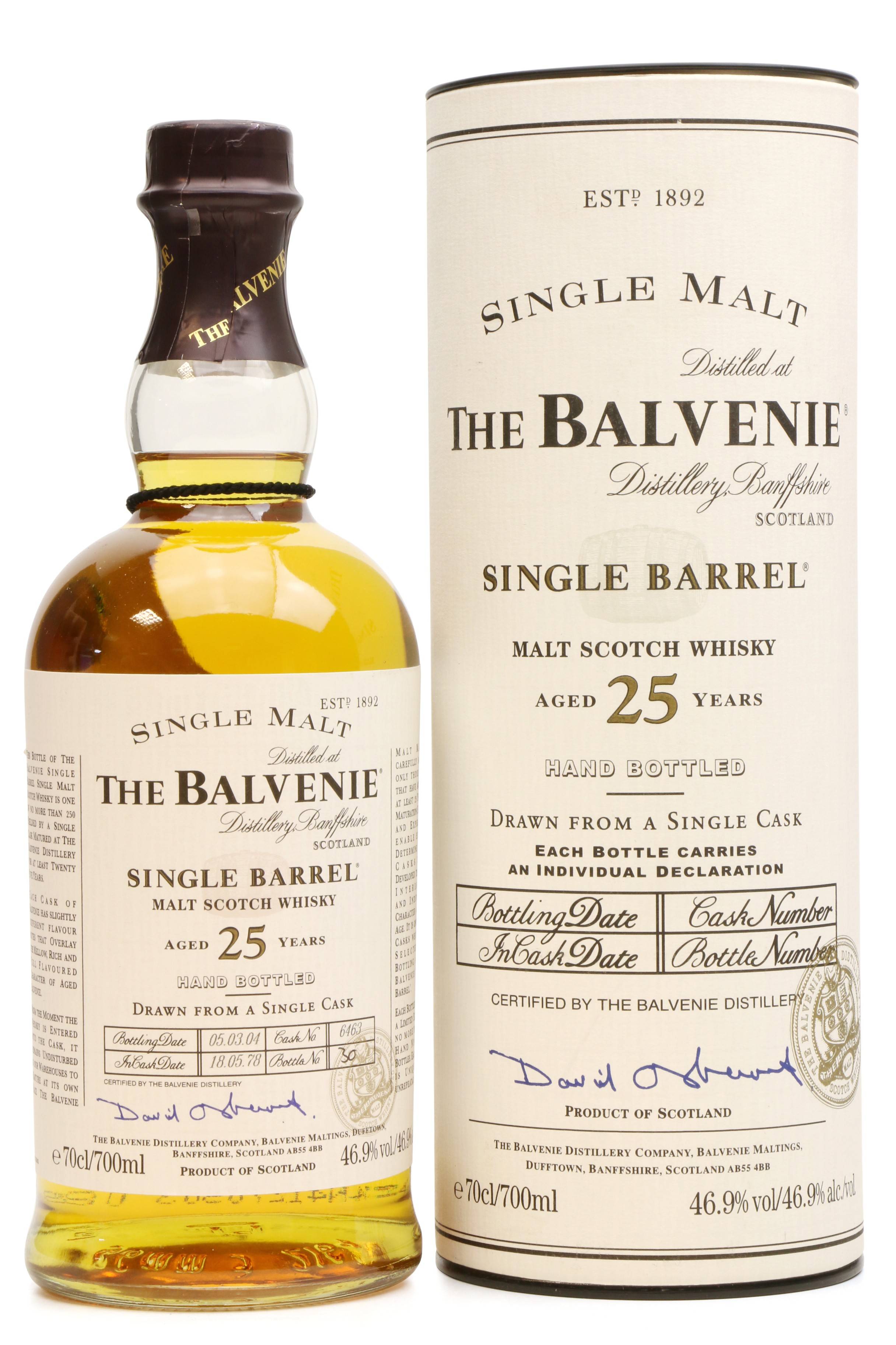 balvenie single barrel 25