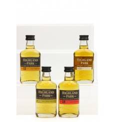 Highland Park Flat Bottle Miniatures X4