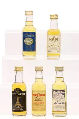 Assorted miniatures x 5 For Auction