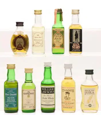 Assorted miniatures x 9 For Auction