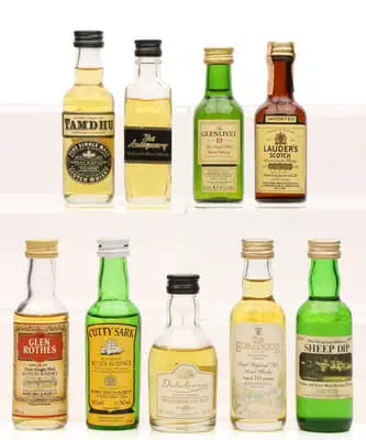 Assorted miniatures x 9 For Auction