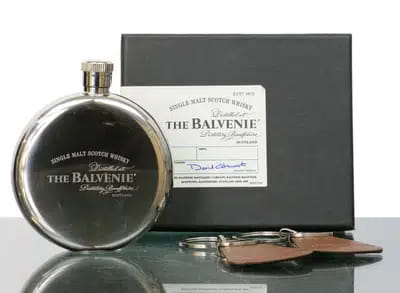 Balvenie Hip Flask & Keyrings For Auction