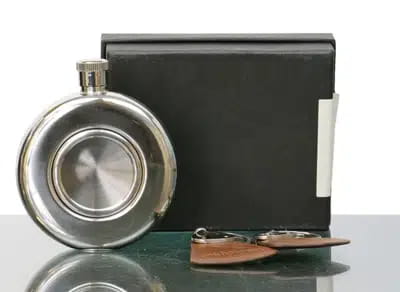 Balvenie Hip Flask & Keyrings For Auction