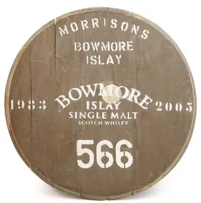 Bowmore Decorative Cask End For Auction