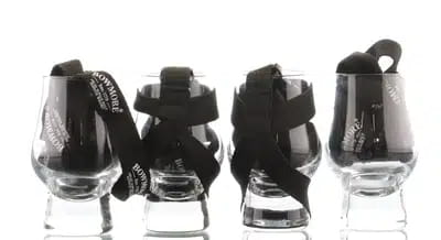 Bowmore Glasses & Lanyards (x4) For Auction