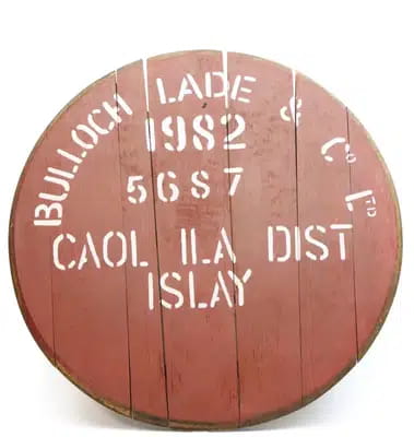 Caol Ila Decorative Cask End For Auction