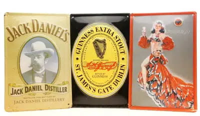 Decorative Bar Plaques x3