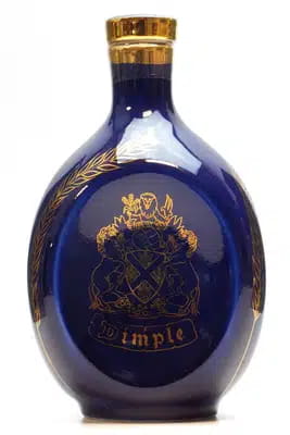 Dimple Pinch Blue Decanter For Auction