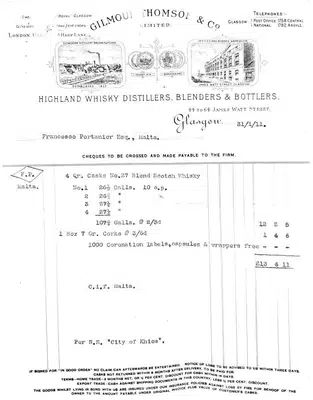 Glencadam 1911 Delivery Order