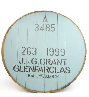 Glenfarclas Decorative Cask End For Auction
