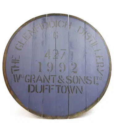 Glenfiddich Decorative Cask End For Auction