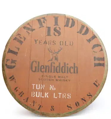 Glenfiddich Decorative Cask End For Auction