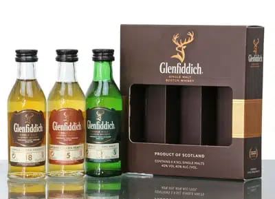 Glenfiddich Miniature Set (3x 5cl) For Auction