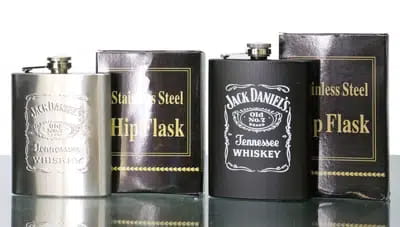 Jack Daniels Hip Flask x2