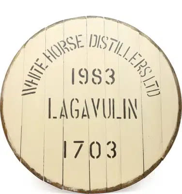 Lagavulin Decorative Cask End For Auction