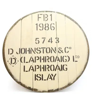Laphroaig Decorative Cask End For Auction