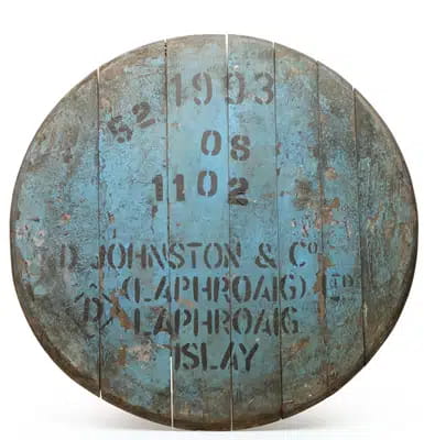 Laphroaig Decorative Cask End For Auction