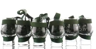 Laphroaig Glasses & Lanyards (x6) For Auction