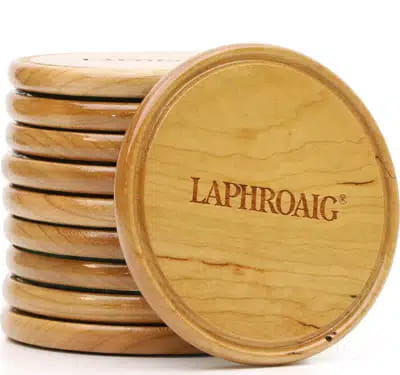 Laphroaig Wooden Coasters X10