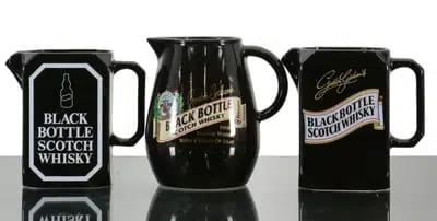 Large Black Bottle Water Jugs (x3) For Auction